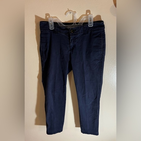Khakis by GAP Vintage Rolled Crop in Blue GAPNavy Blue Trouser Pants 4-Pockets 0 - Picture 5 of 14